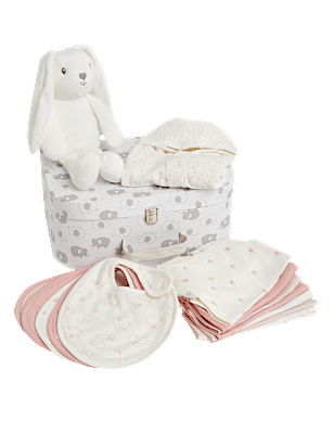 14pk Cotton Rich Printed Pink Gift Set