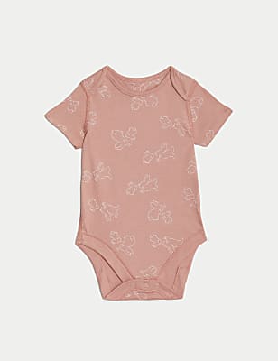 7pk Pure Cotton Bodysuits (5lbs-3 Yrs)