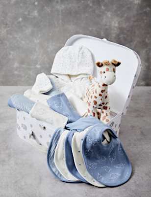 14pc Animal Print Blue Gift Set