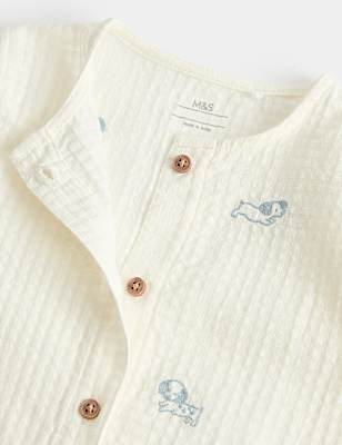 2 Piece Pure Cotton Romper & Socks Outfit (7lbs-2 Yrs)