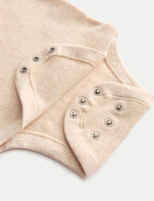 2pk Pure Cotton Long Sleeve Polo Bodysuits (0-3Yrs)