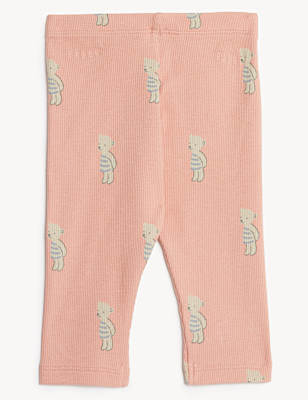 Cotton Rich Bear Leggings (7lbs -1 Yr)