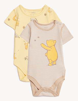 2pk Pure Cotton Winnie the Pooh™ Bodysuits