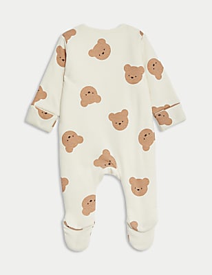 Pure Cotton Striped 2.5 Tog Sleepsuit (0-3 Yrs)