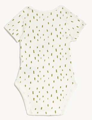 3pk Pure Cotton Giraffe Bodysuits (6 1/2lbs - 3 Yrs)