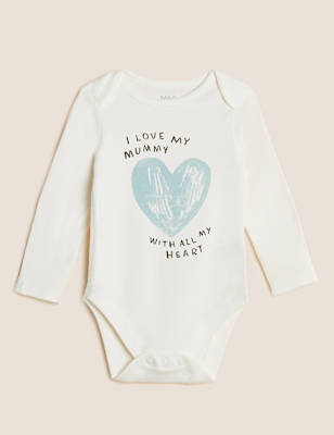 Pure Cotton Mummy Slogan Bodysuit