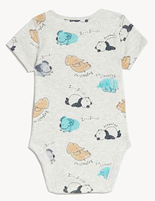 3pk Cotton Rich Printed Bodysuits (6 1/2lbs-3 Yrs)