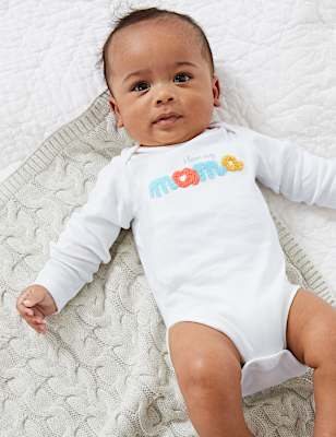 Pure Cotton Mama Slogan Bodysuit