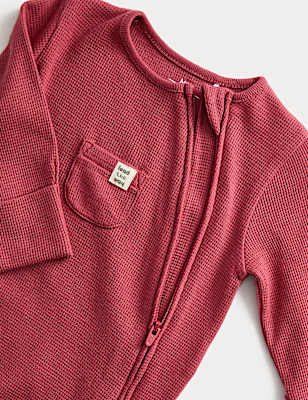 3pk Pure Cotton Sleepsuits (6½lbs-3Yrs)