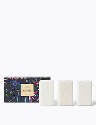 Floral Collection Soap Trio