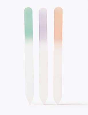 Set of 3 Crystal Nail Files Bag