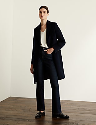 Pure Wool Boyfriend Coat