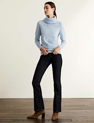 Pure Cashmere Cowl Neck Relaxed Jumper