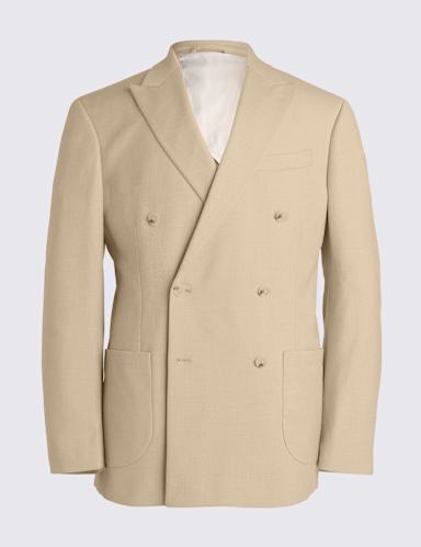 Tailored Fit Double Breasted Suit Jacket.