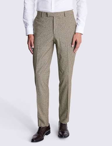 Slim Fit Brushed Stretch Suit Trousers.