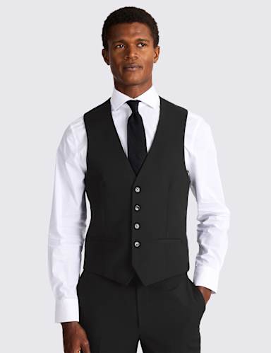 Slim Fit Stretch Waistcoat.