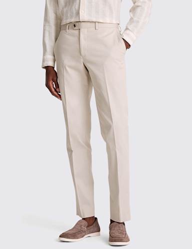 Slim Fit Cotton Rich Stretch Trousers.