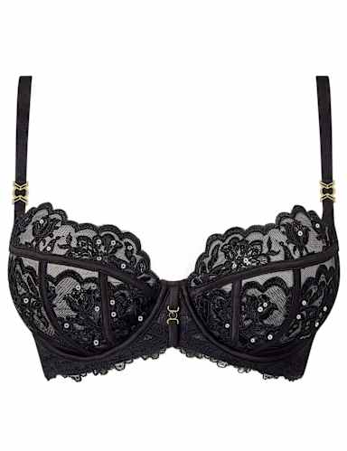 Embroidered Wired Balcony Bra (DD-H).