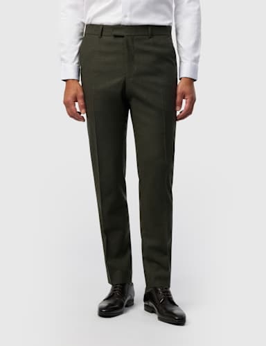 Tailored Fit Wool Rich Stretch Suit Trousers.