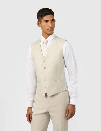 Slim Fit Wool Rich Waistcoat.