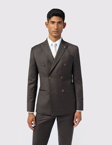 Slim Fit Wool Rich Flannel Suit Jacket.
