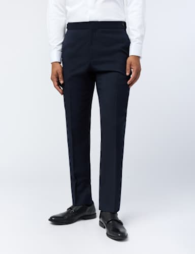 Slim Fit Wool Rich Tuxedo Trousers.