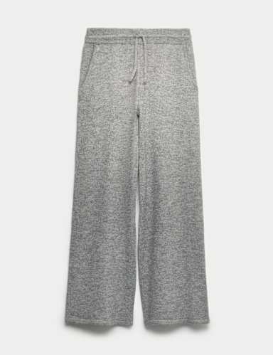 Wide Leg Knitted Trousers.