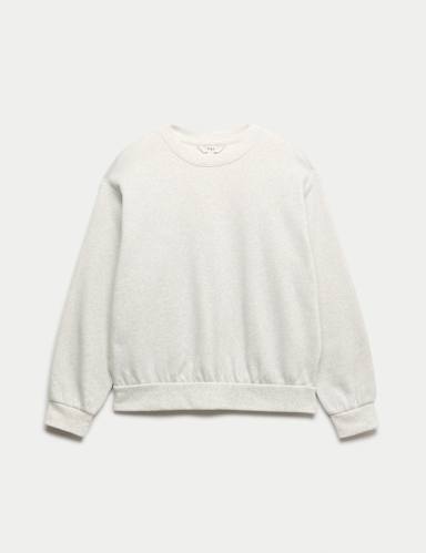 Cotton Rich Crew Neck Sweatshirt.