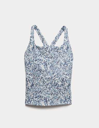 Go Balance Strappy Back Crop Vest Top.