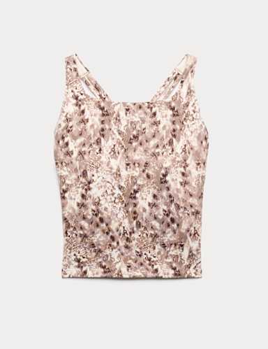 Go Balance Strappy Back Crop Vest Top.