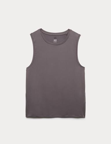 Essential Round Neck Boxy Vest Top.
