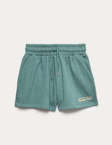 Cotton Rich Embroidered Shorts.