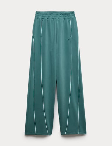 Modal Blend High Waisted Wide Leg Trousers.