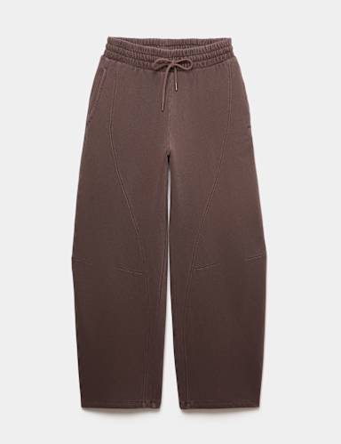 Cotton Rich Garment Dye Barrel Joggers.