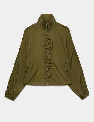 Stormwear™ Lightweight Funnel Neck Ruched Jacket.