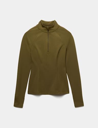 Essential  Half Zip Fitted Running Top.