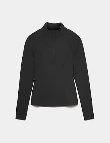 Essential  Half Zip Fitted Running Top.