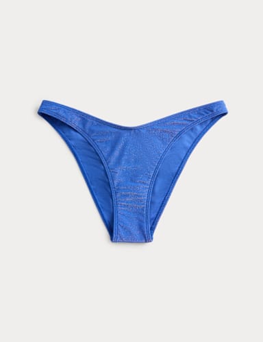 Sparkle High Leg Bikini Bottoms.