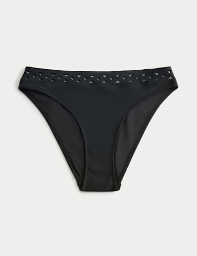 Sculpt Geo Trim High Leg Bikini Bottoms.