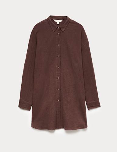 Cotton Rich Textured Shirt with Linen.