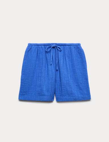 Pure Cotton Double Cloth Shorts.
