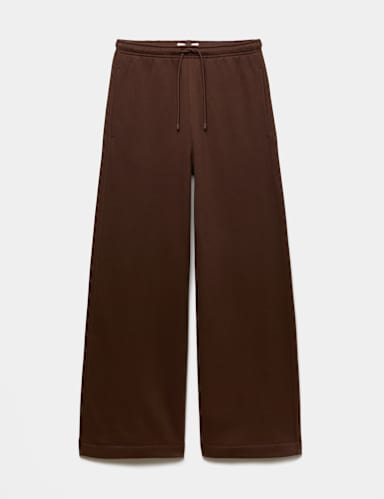 Cotton Rich Wide Leg Joggers.