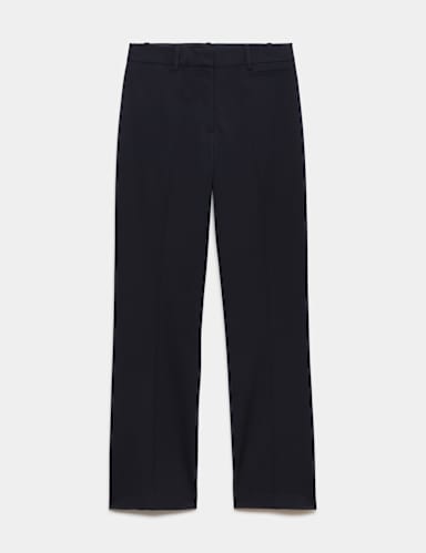 Straight Leg Trousers with Stretch.