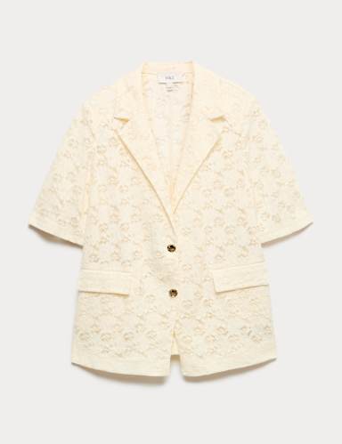 Lace Short Sleeve Jacket.