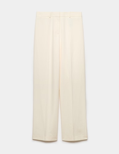 Ultimate Pleat Front Straight Leg Trousers.