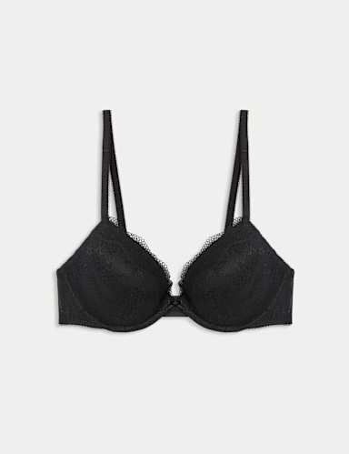 Jasmine Lace Wired Plunge Bra A-E.