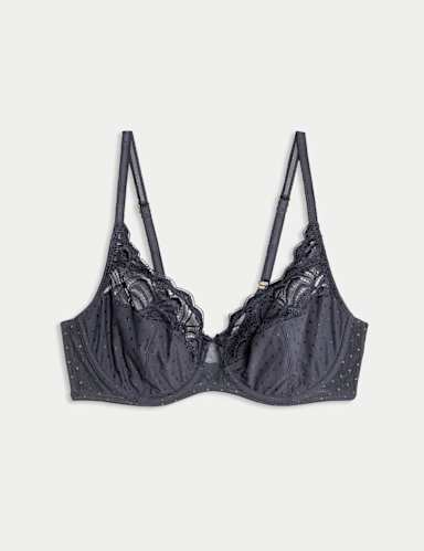 Amelia Lace Wired Full Cup Bra (A-E).