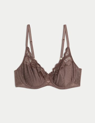 Amelia Lace Wired Full Cup Bra (A-E).