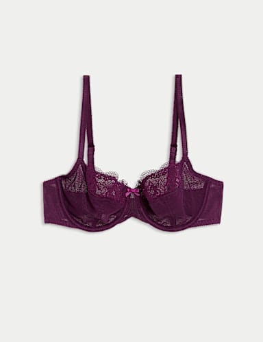 Jasmine Lace Wired Balcony Bra A-E.