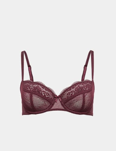 Jasmine Lace Wired Balcony Bra A-E.